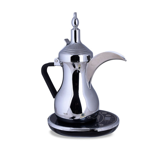 Elegant Stainless Steel Electric Dallah Coffee Maker (0.6L)